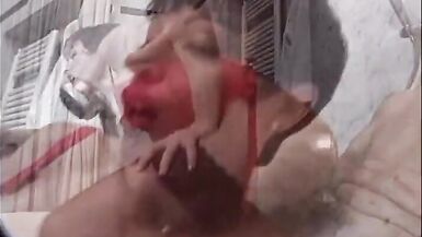 Brunette MILF prepares for merciless fuck with inexperienced lover - 11 image