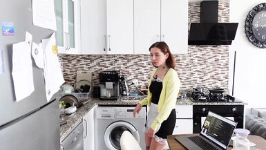As soon as the wife left the house, he immediately Fucked the Maid in the ASS! - 1 image