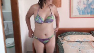 First time my Latin wife cuckolds me on the beach with the hotel owner, she loves the cock - 4 image