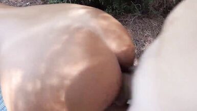I fuck her in the middle of the campsite - 4 image
