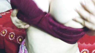 Stepmom touches her big boobs. Who wants to give her cum? - 5 image