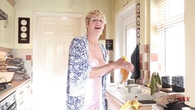 AuntJudys - 58yo Housewife Ms. Molly Jacks you off & Sucks your cock (POV) - 5 image
