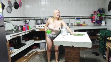 1 part my stepdaughter fucks me in the kitchen she is an expert - 3 image