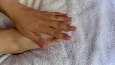 Sexy female feet nail polish - 1 image