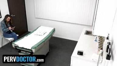 Perv Doctor - Superb Babe Mackenzie Mace Gets Special Pussy Treatment From Her Doctor And His Nurse - 2 image