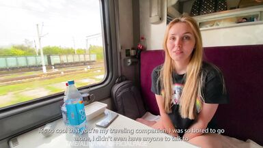 - Her husband is now a cuckold. Picked up a Married beauty and fucked her right on the Train - 1 image
