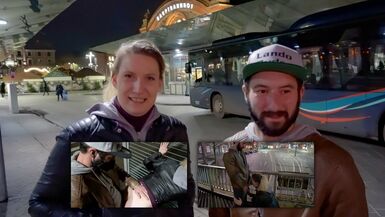 ¡¡2 alemanes FUCKING en una estación de tren!! - 1 image