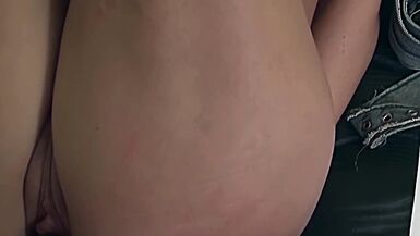The Disciplinary school. Headmistress of the school wants to have dirty sex with the cleaning guy. Part 2. She gets spanking, with his belt, and fucks her hard. - 9 image