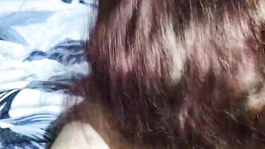 Sexy wife sucks huge pumped cock and gets rewarded with cum on her big tits - 9 image
