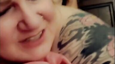 Bbw Tattooed Redhead SpiderMitten loves getting fucked in her ass - 6 image
