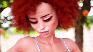 3D Teen Dickgirl want MILFs Ass - Hot Outdoor Futa Lesbian - 4 image