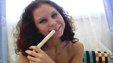 Beautiful German slut showing off her pink pussy - 11 image