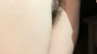 Hairy Milf Plays With Her Cub & Toy  - 10 image