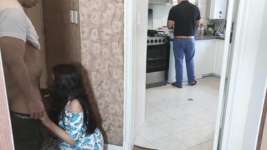 I Love My Husband's Friend's Cock Because It's Bigger - Friend Fucks Me While My Cuckold Husband Is Cooking NTR - 4 image