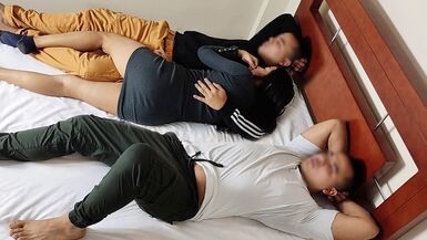 my beautiful sister-in-law next to her husband liked my big cock - 1 image