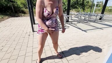 Public SQUIRT and BLOW and PISS at the Trainstation - 14 image