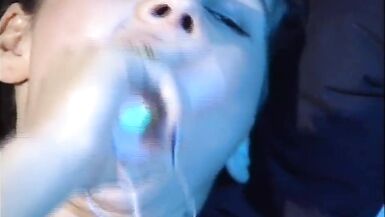 Stepmom and Stepdaughter play sex games on the bed! - 10 image