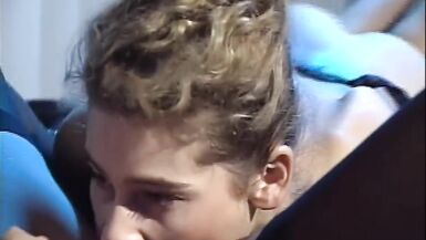 Stepmom and Stepdaughter play sex games on the bed! - 14 image