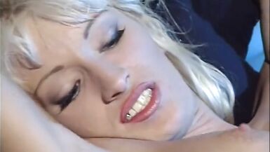 Stepmom and Stepdaughter play sex games on the bed! - 6 image