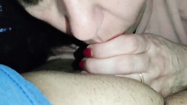 Blowjob until he Cums Deep in her Mouth - Amateur Blowjob - 11 image