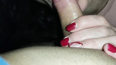 Blowjob until he Explodes in her Mouth - Amador Mature Mom Cum in Mouth - 2 image