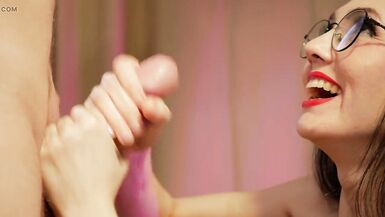 Naughty lady sucks her boy's and gets cumshot.