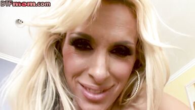 Hugetit cougar blows and tittyfucks before riding in POV - 13 image