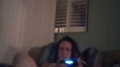 Little by little I take off my mini dress and panties while smoking and playing Fortnite - 8 image