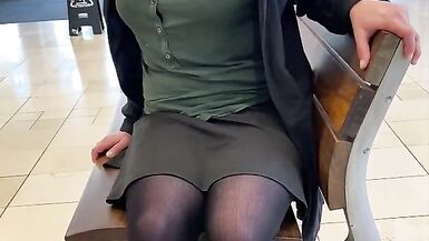 Playing in Public with a Lovense Lush Remote Control Sex Toy - 14 image