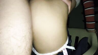 Secretly from my mother-in-law I fuck her sweet daughter and ejaculate on her back! - 14 image
