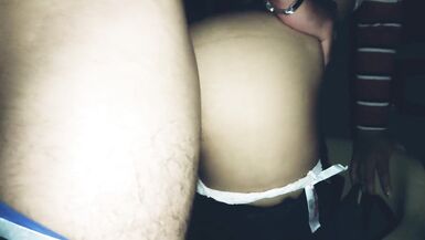 Secretly from my mother-in-law I fuck her sweet daughter and ejaculate on her back! - 9 image