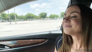 Sexy Latina MILF Gets Horny in Car Ride and Fucks in Back Seat - Havana Bleu - - 2 image