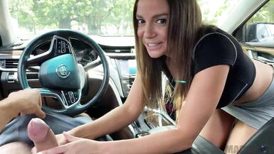 Sexy Latina MILF Gets Horny in Car Ride and Fucks in Back Seat - Havana Bleu - - 6 image