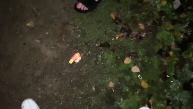 A guy  made me suck his cock at the park and then do a public cum walk - 8 image