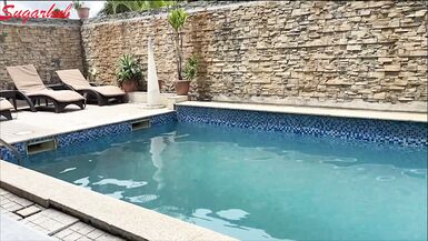 Christmas and New Year Vacation on a swimming pool sex - 2 image