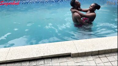 Christmas and New Year Vacation on a swimming pool sex - 6 image