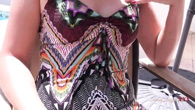 AuntJudysXXX - Горячая MILF домохозяйка Eva Johnson трахает вас на террасе (POV Experience) - 3 image