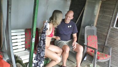German mature loving taking it outdoor on a daily sun #5 - 2 image