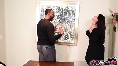 Adorable MILF Sofie Marie Struggles To Suck Massive BBC - 4 image