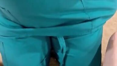 Las Vegas sperm bank nurse does anything to get the sample. Talks me through it and fucks at the end - 2 image