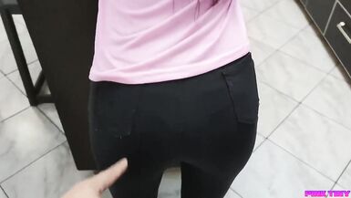 Inexperienced Unsatisfied Hot Wife Is Eager for a Big Cock and I told her to fuck her with the carrot in her ass - 2 image