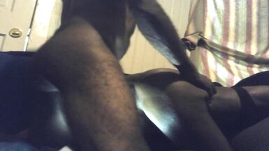 Stroking Pussy Raw Creampie Ebony SPinner - 7 image