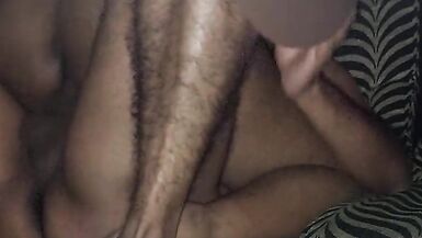 HOT COUPLE HAVING SEX ON THE SOFA - 5 image