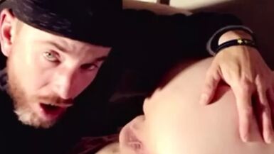 Sexy girl takes it in the ass, creampie - 1 image