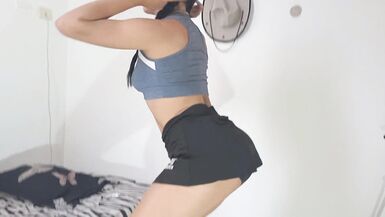 my stepsister is doing her exercise routine and I fuck her hard - 2 image