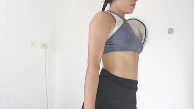 my stepsister is doing her exercise routine and I fuck her hard - 3 image