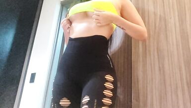 FRONT CAMERA AND MY STEPMOM SHOWING ME HER PANTS - 7 image