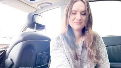 Cheating Wife Secretly Dates a Ally and Bonks him in the Car with Creampie - 2 image