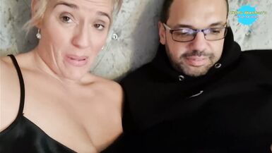 Giving my Hubby a slow teasing hand job during the time that I record it - 4 image