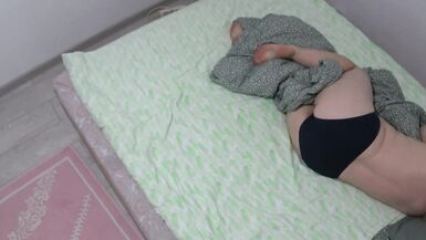 Aged wife begins the morning with masturbation, the camera in bedroom is watching. Does your day begin with an agonorgasmos? - 2 image